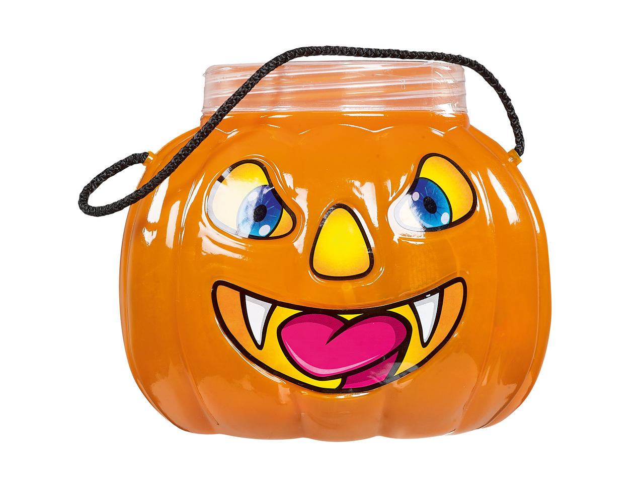 Citrouille d'Halloween remplie de bonbons