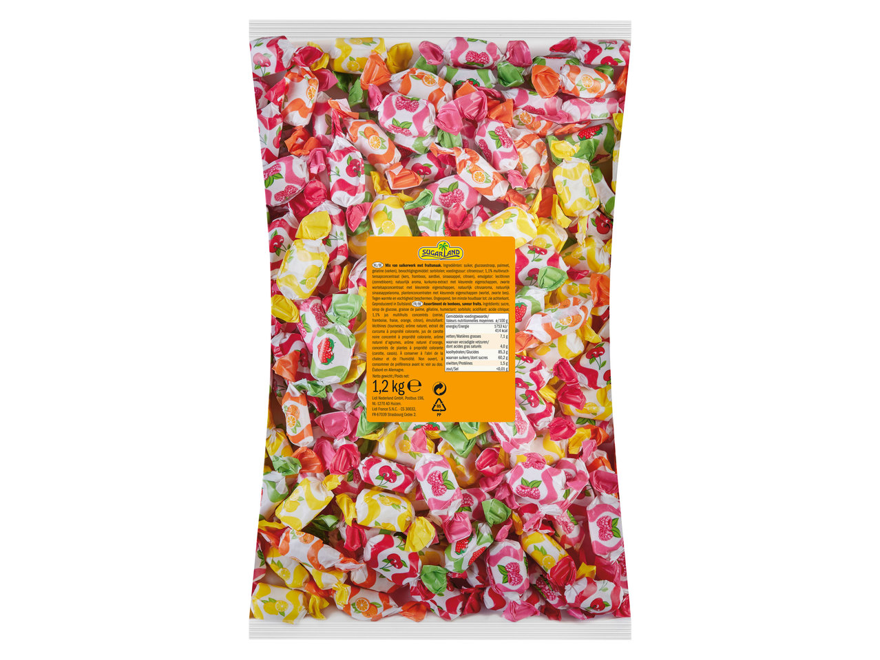 SUGARLAND Fruchtige Kaubonbons 1200 g