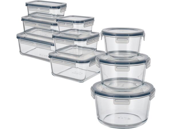 Matlådor av glas, 3-pack