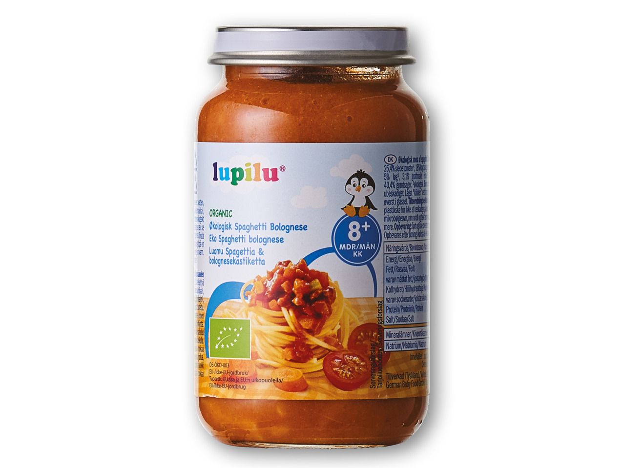 LUPILU Økologisk spaghetti bolognese