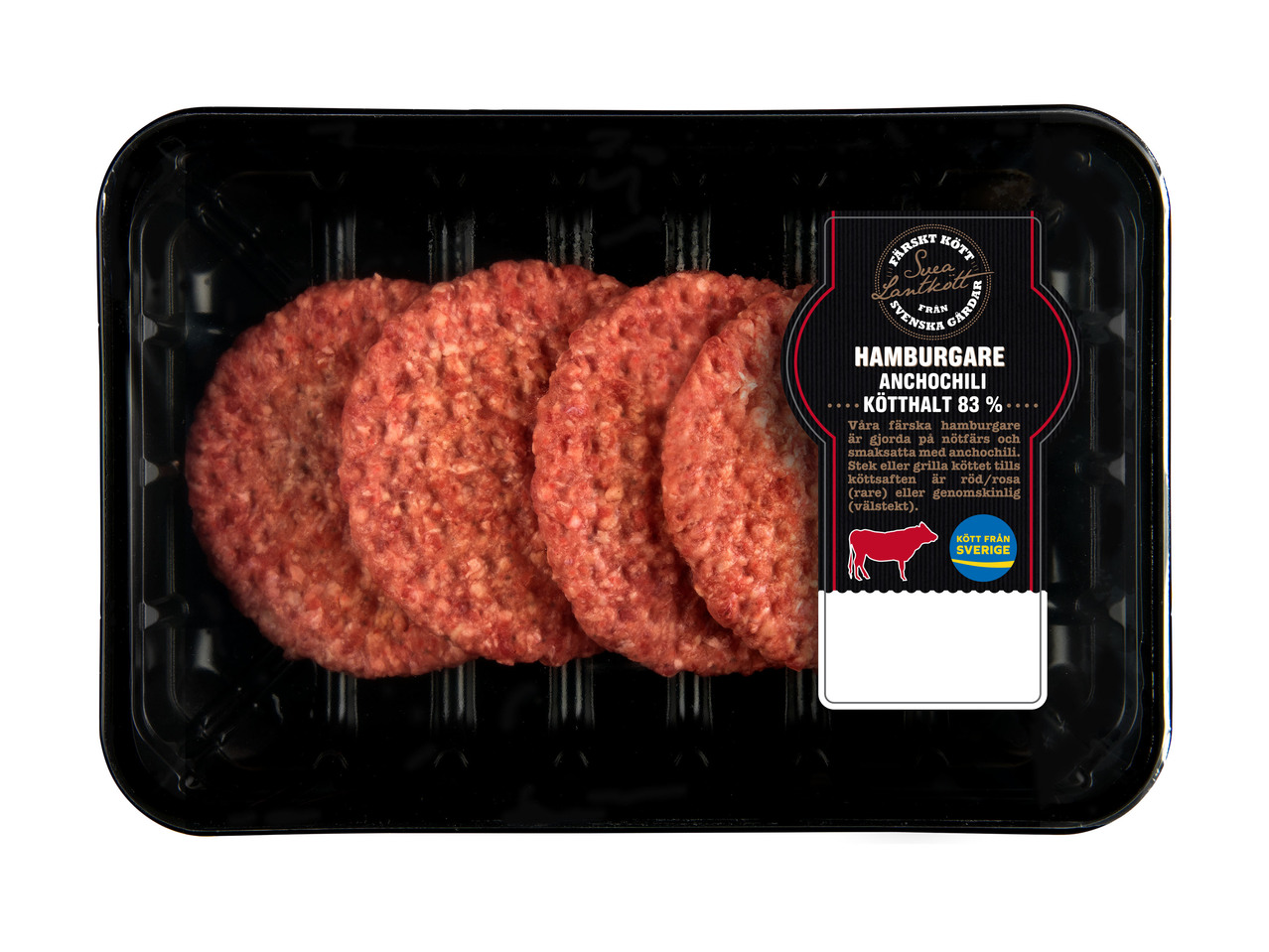FÄRSKA HAMBURGARE, 4-PACK