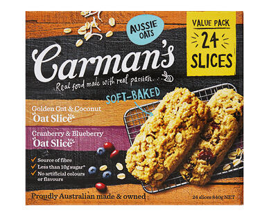 Carman's Oat Slice 24pk/840g