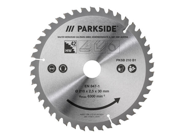 PARKSIDE(R) Pilový kotouč PKSB 210 B1, 210 mm