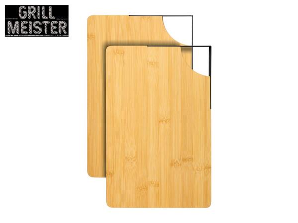 Grillmeister Bamboo Chopping Boards - 2 Pack