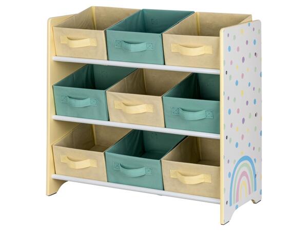 Kids' storage shelves