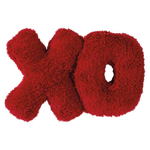 Valentine's Cozy & Fluffy Pillow - Red XO