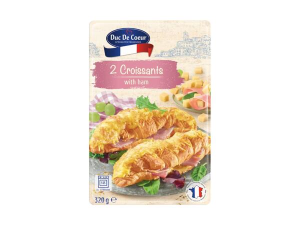 Croissants au jambon/​fromage