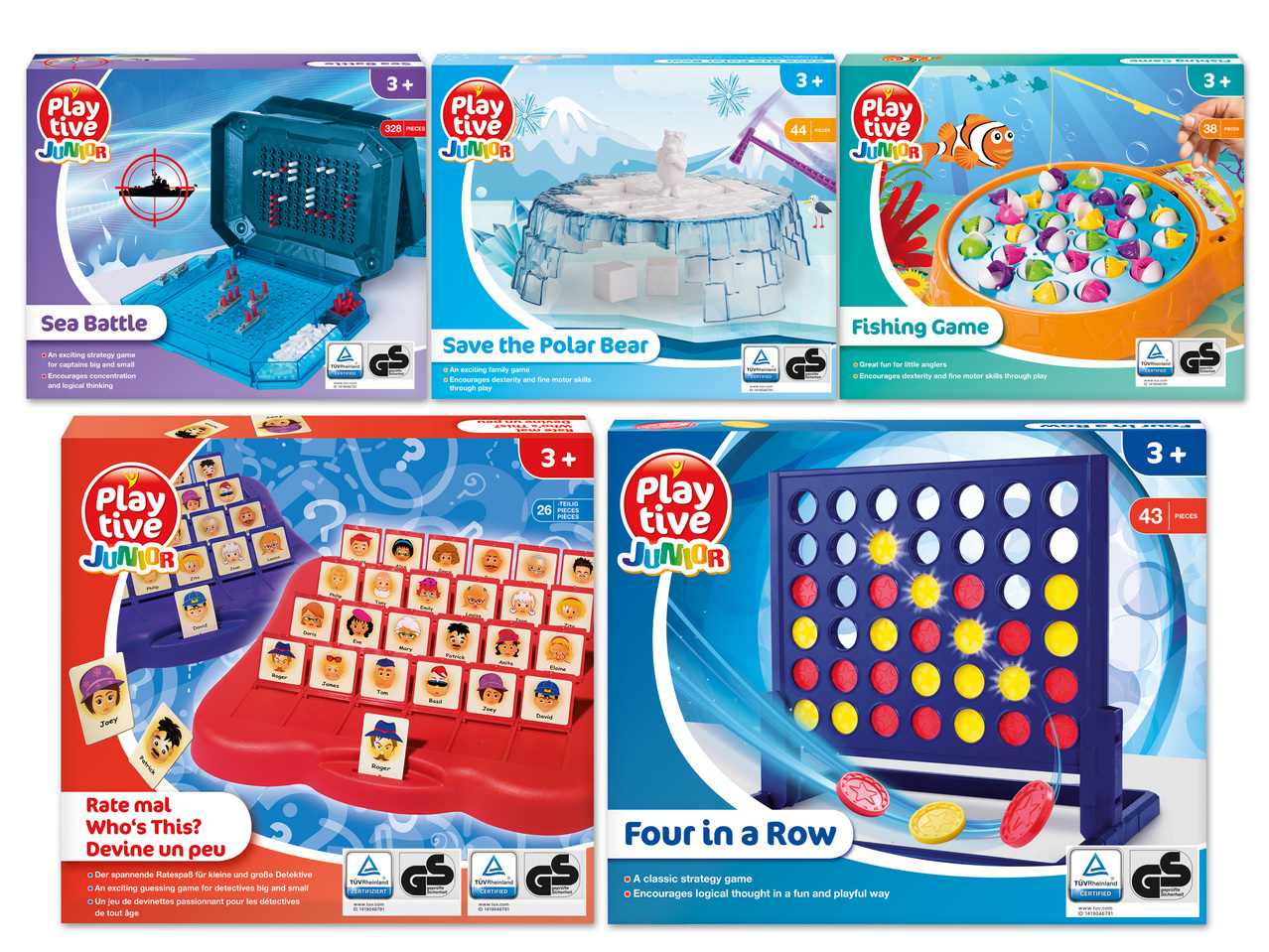 PLAYTIVE JUNIOR(R) Familien-Gesellschaftsspiele