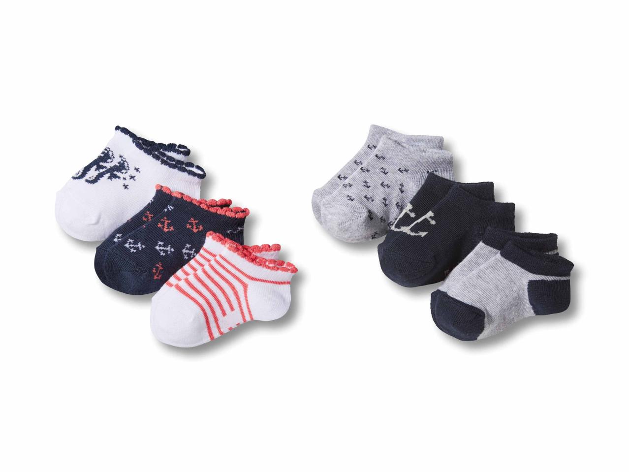 Socquettes pour bébé, 3 paires1