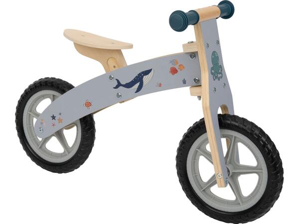 Wooden balance bike or rocker