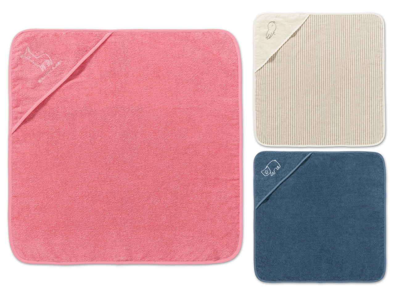LUPILU(R)PURE COLLECTION Baby Dreieckstuch mit Kapuze