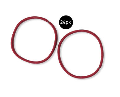 Thick Flat Ponytailers 24pk