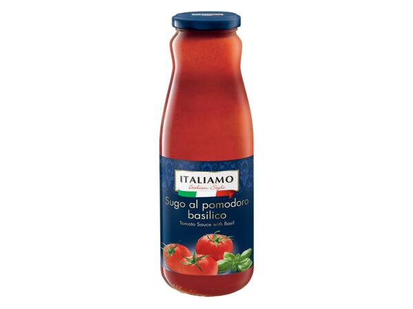 Sauce tomate au basilic ou purée de tomates