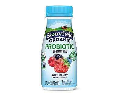 Stonyfield 
 Organic Strawberry or Wildberry Yogurt Smoothies