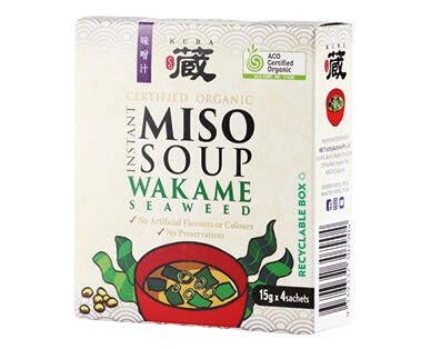 Kura Organic Instant Miso Soup 4 x 15g
