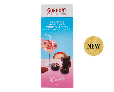 Pimm's or Gordon's Pink Gin Milk Chocolates 110g