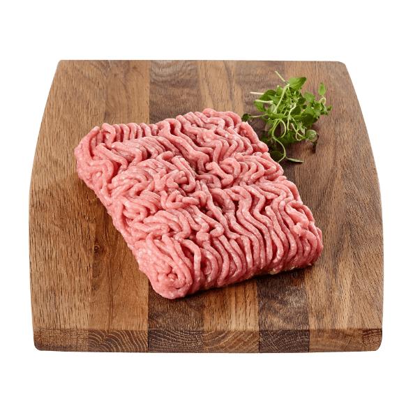 Hakket kød af dansk gris og kalv