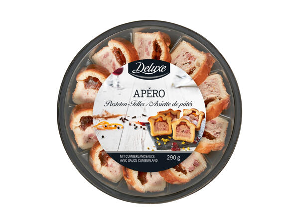 Assiette apéritive de pâtés maison
