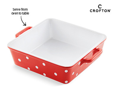 CERAMIC POLKA DOT BAKEWARE