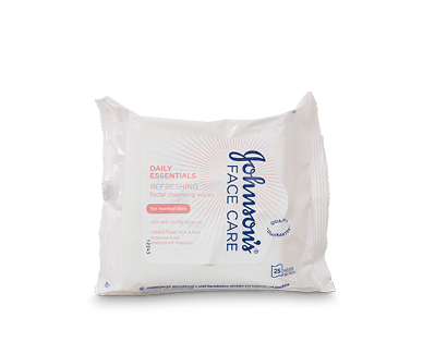 Johnson's Refreshing Facial Cleansing Wipes 25pk