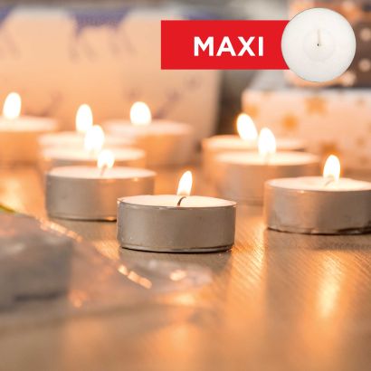Grandes bougies chauffe-plat, 20 pcs