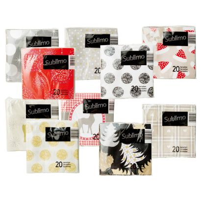 Mini serviettes, 20 pcs