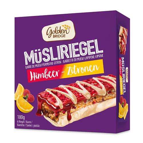 GOLDEN BRIDGE Müsli Max Riegel, Himbeer Zitrone