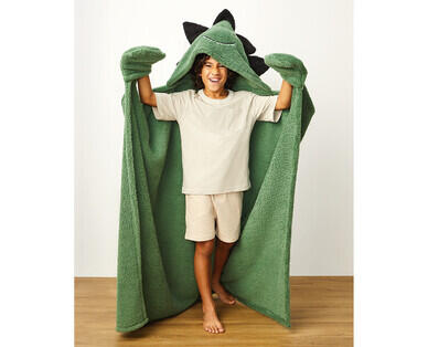 Children's Blanket with Animal Hood