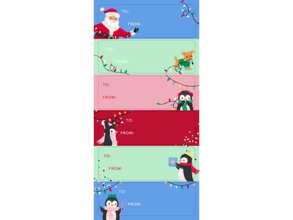 Gift Tag Sticker Sheets