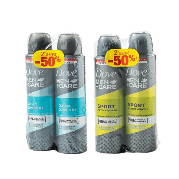 DOVE MEN+CARE(R) 				Deodorant voor heren, 2 st.