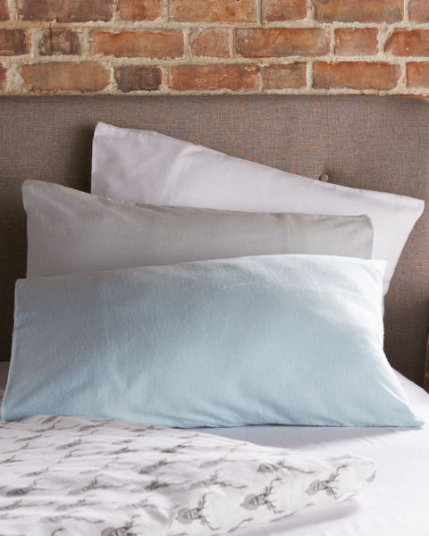 Brushed Cotton Pillowcase Pair