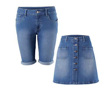 Ladies' Denim Shorts/Skirt
