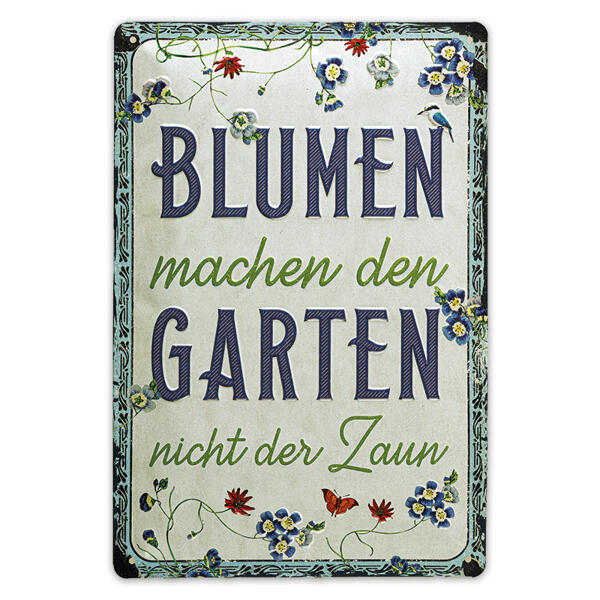 Retro-Schild "Garten"