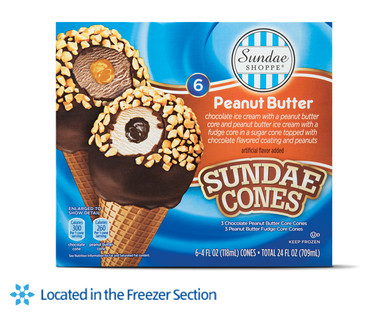 Sundae Shoppe Peanut Butter Sundae Cones