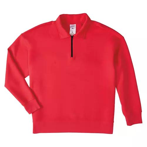 Ladies Premium Athleisure Pullover - Red, XL