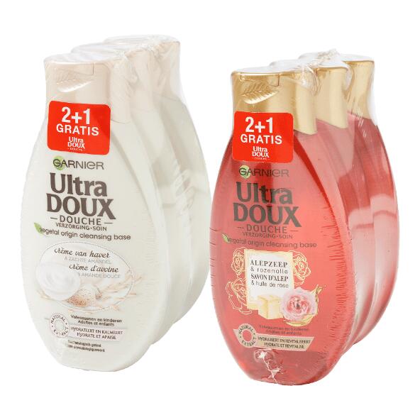 Garnier Ultra Doux-douchegel, 3 st.