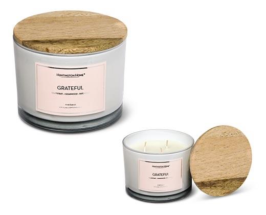 Huntington Home 
 Wood Lid Candle