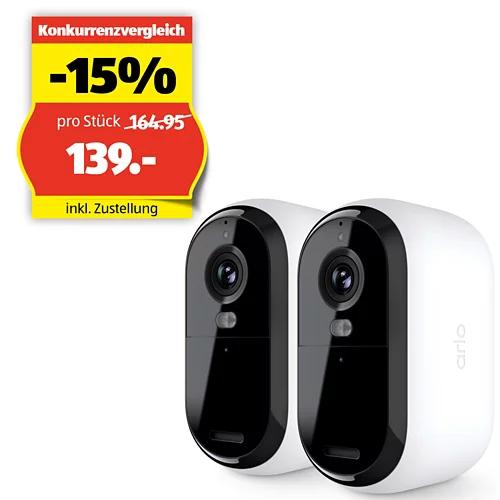 ARLO Essential Outdoor FHD (Gen 2) VMC2250, Weiss, 2er Set