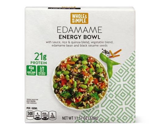Whole & Simple 
 Tahini & Chickpea or Edamame Protein Bowl