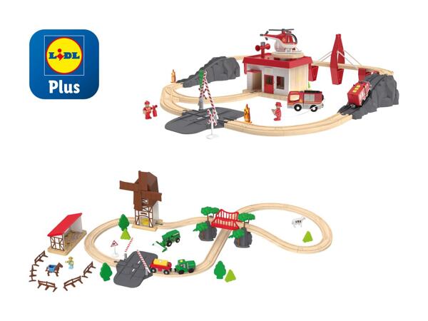 Set de chemin de fer en bois