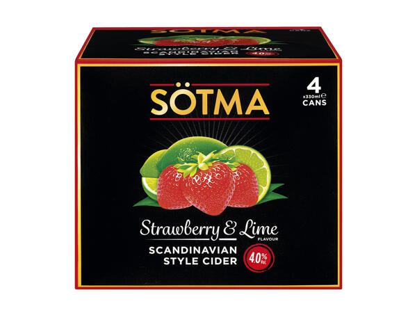 Sötma Strawberry & Lime Cider