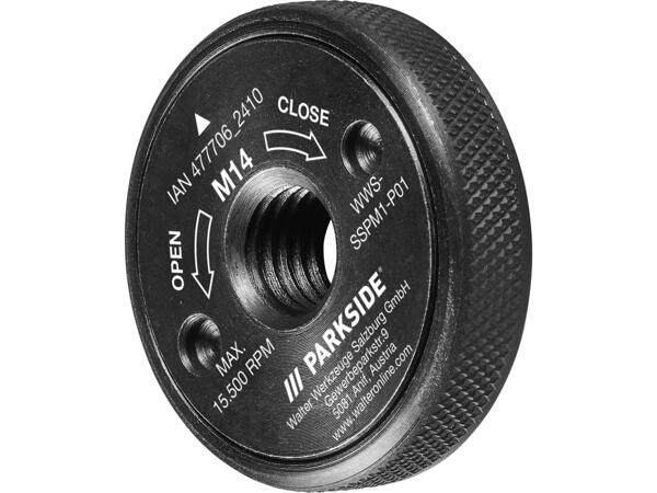 Metal cutting discs, 25 pieces or quick-release nut for angle grinders
