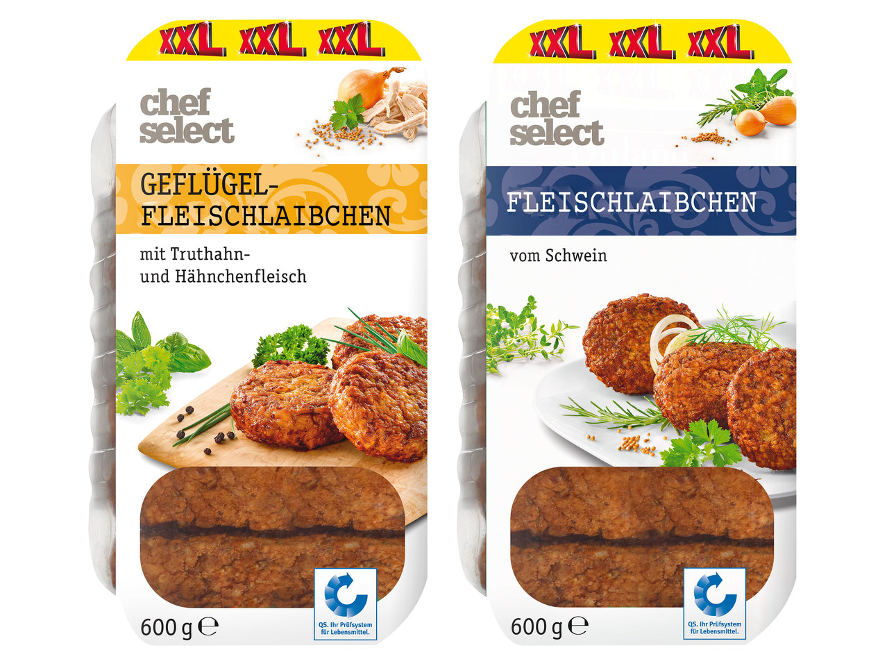 CHEF SELECT Fleischlaibchen 500 g + 100 g gratis