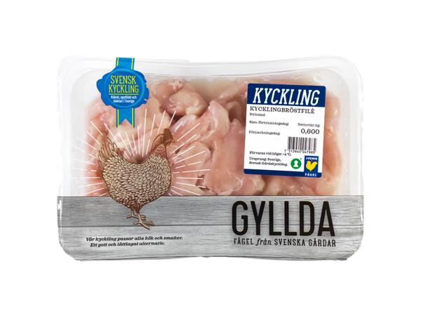 Kycklingbröstfilé, strimlad