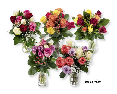 Bouquet di rose colorato