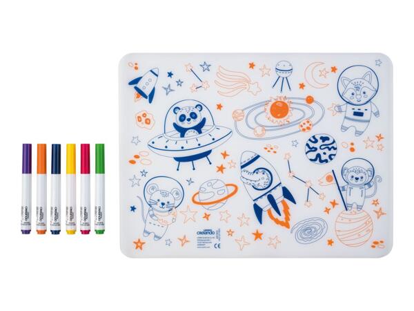 Crelando Reusable Colouring Mat - Outer Space