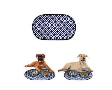 Heart to Tail Microfiber Pet Bowl Mat