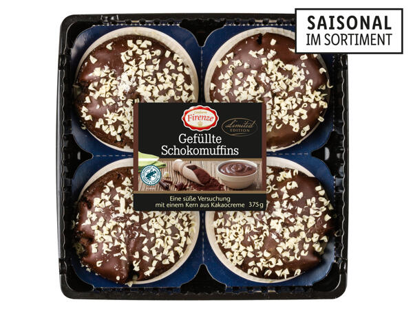 Gefüllte Schokomuffins