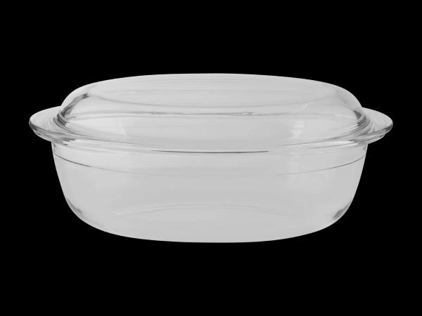 Glas-Auflaufform mit Deckel