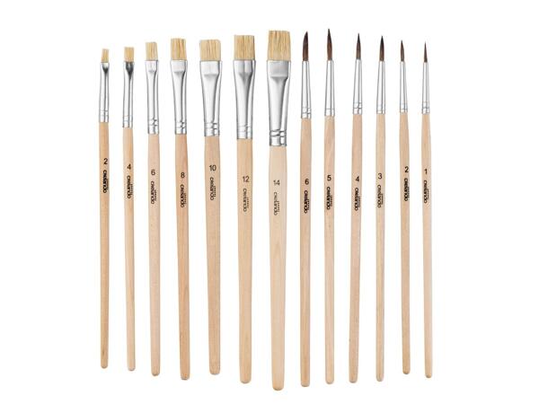 Paintbrush Set, 13 Pieces